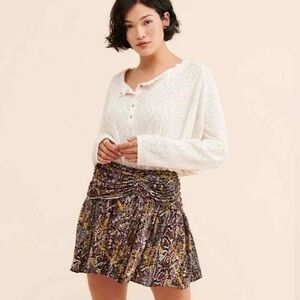 Free People Women's Saturday Sun Mini Skirt Size 0
